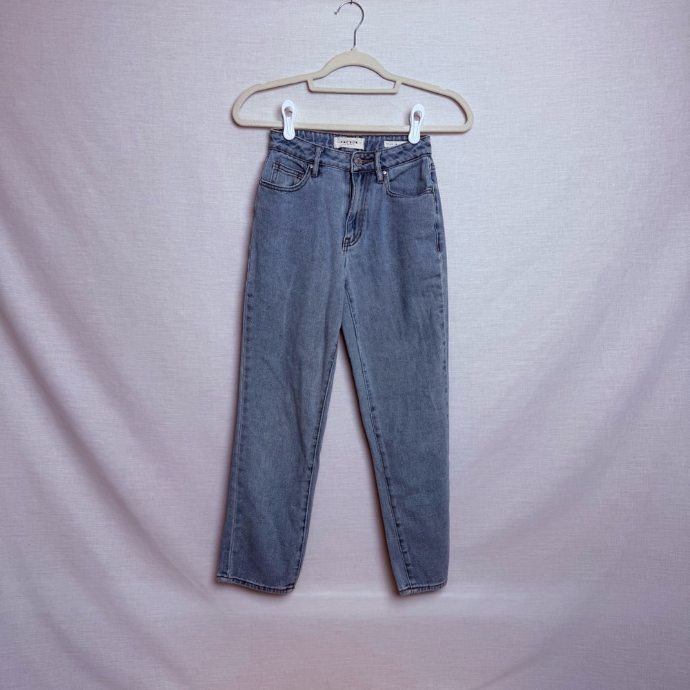 Pacsun Mom Jeans Women’s Size 23 High Rise Tapered Leg Light Wash Denim